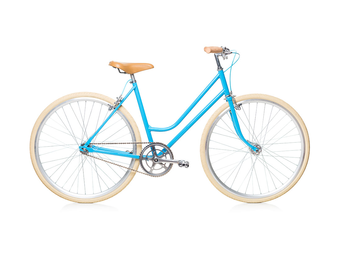 blue bicycle